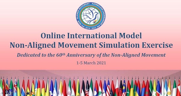 Azerbaijani Chairmanship organizes first-ever Online International Model NAM Simulation Exercise